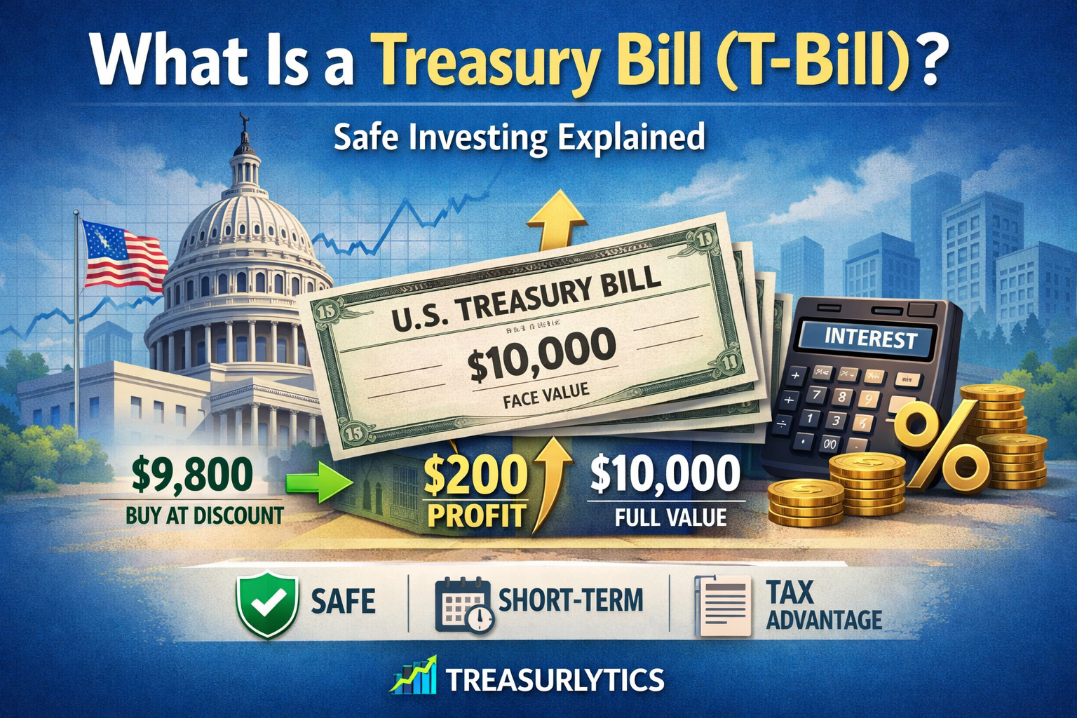 What Is a Treasury Bill (T-Bill)? How It Works, Why Investors Use It, and When It Makes Sense